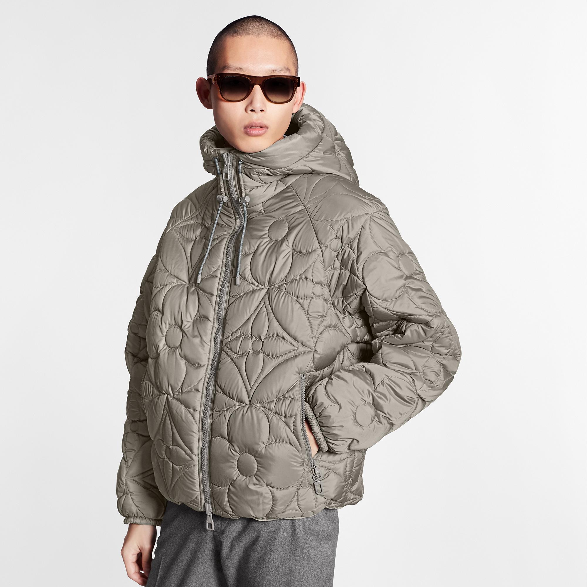 Reversible monogram hotsell down jacket